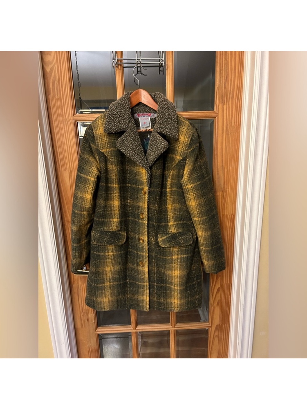Silver Jeans Vintage Wool Blend Plaid Jacket